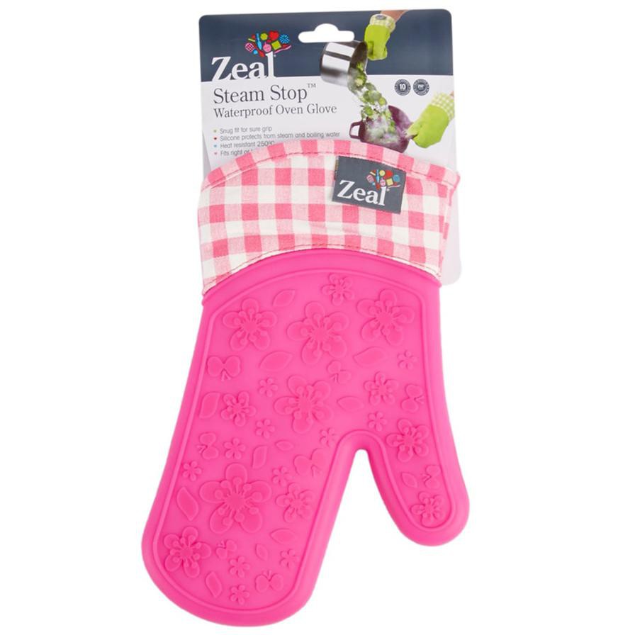 Zeal Gingham Steam Stop Waterproof Oven Glove