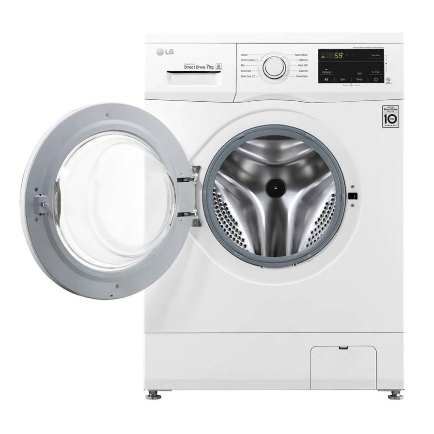 LG 7 Kg Freestanding Front Load Washing Machine, FH2J3QDNP0 (1200 rpm)