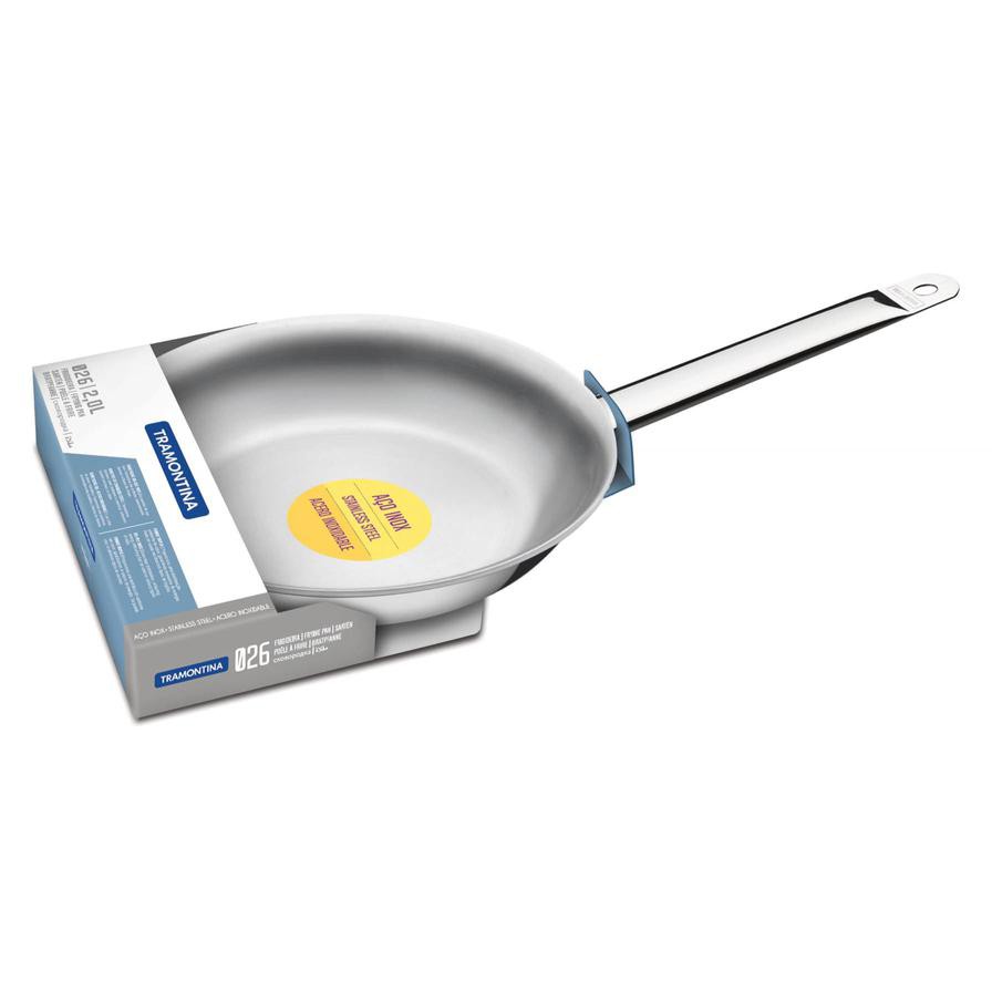 Tramontina Professional Stainless Steel Non-Stick Frying Pan (26 cm, 2 L)