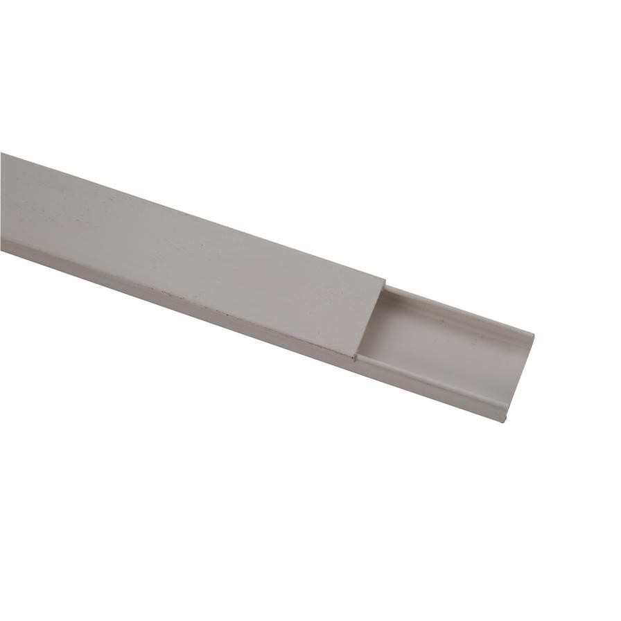 Mkats Self-Adhesive Floor Trunking (32 mm x 2 m, White)