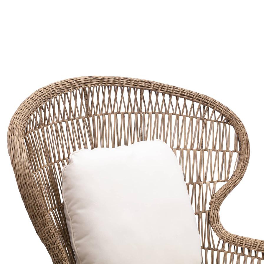 كرسي بيسترو محبوك مفتوح كوكون مع وسائد VS-MFC05 (102 × 86 × 118 سم)