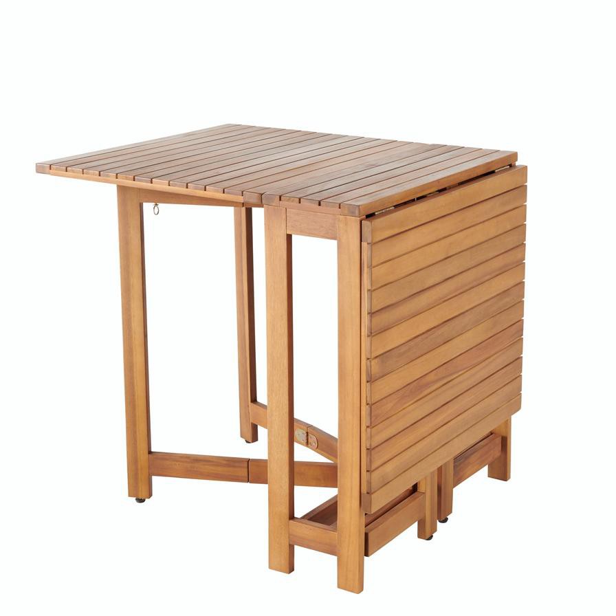 طاولة خشب أكاسيا قابلة للطي جودهوم فيرجينيا (1330 × 740 ملم)