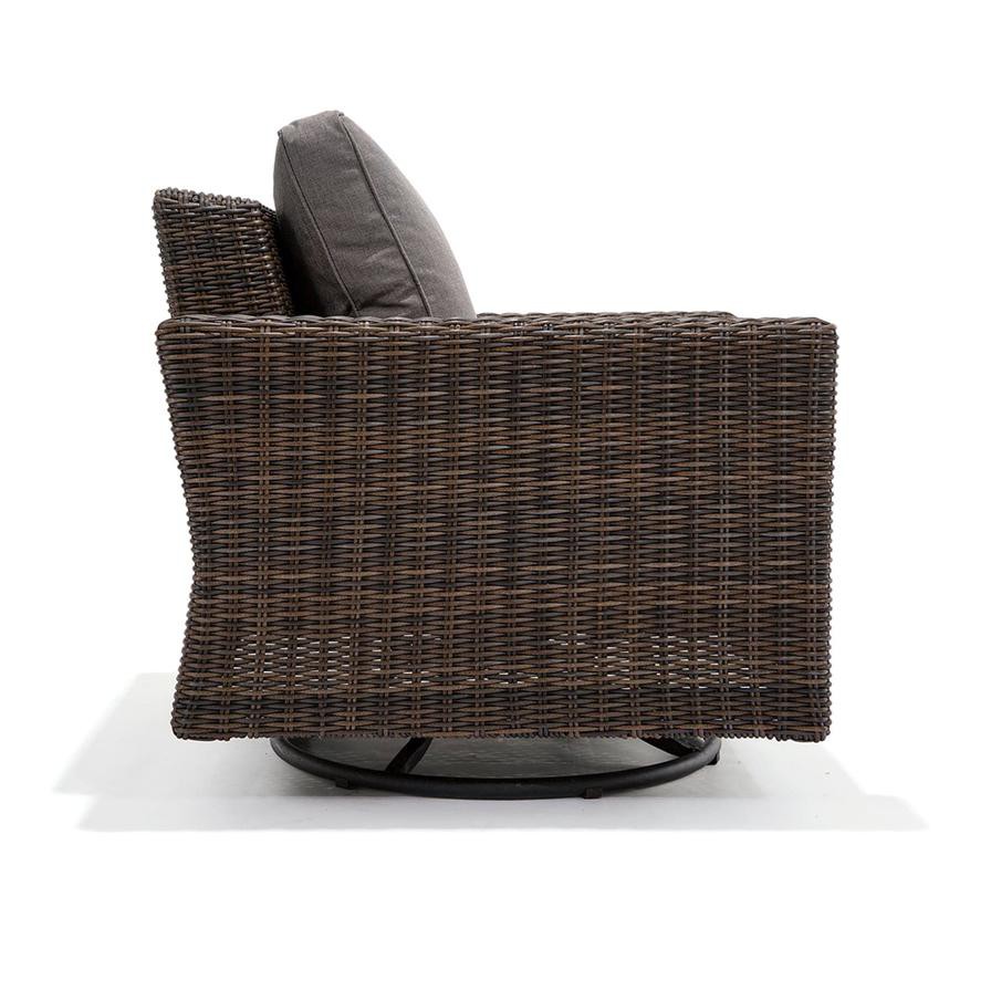 Agartha Rattan Swivel Chair W/Cushions Generic (90 x 85 x 90 cm, 2 Pc.)