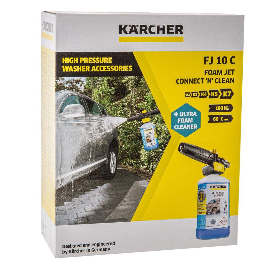 Karcher FJ 10 C Connect ‘N’ Clean Foam Jet + 3-in-1 Ultra Foam Cleaner