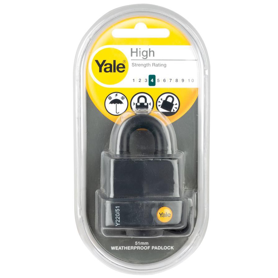 Yale Weatherproof Padlock (5.3 cm)