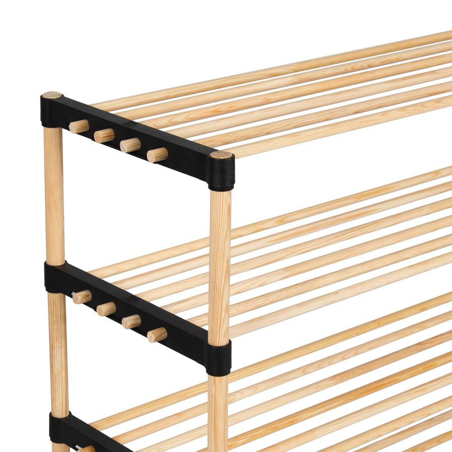 Seowood Bamboo Multi Purpose 4-Tier Modular Shelf (28 x 76 x 62.5 cm)