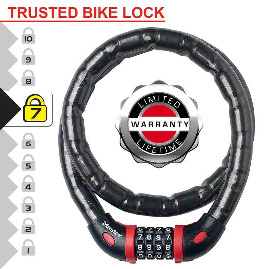 Master Lock Steel Bike Cable Lock (1 m x 1.8 cm)