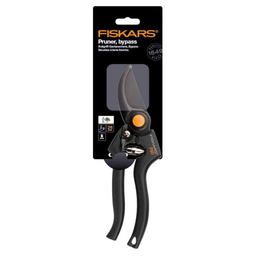 Fiskars 141960210 Garden Pro Pruner (23 cm, Black)