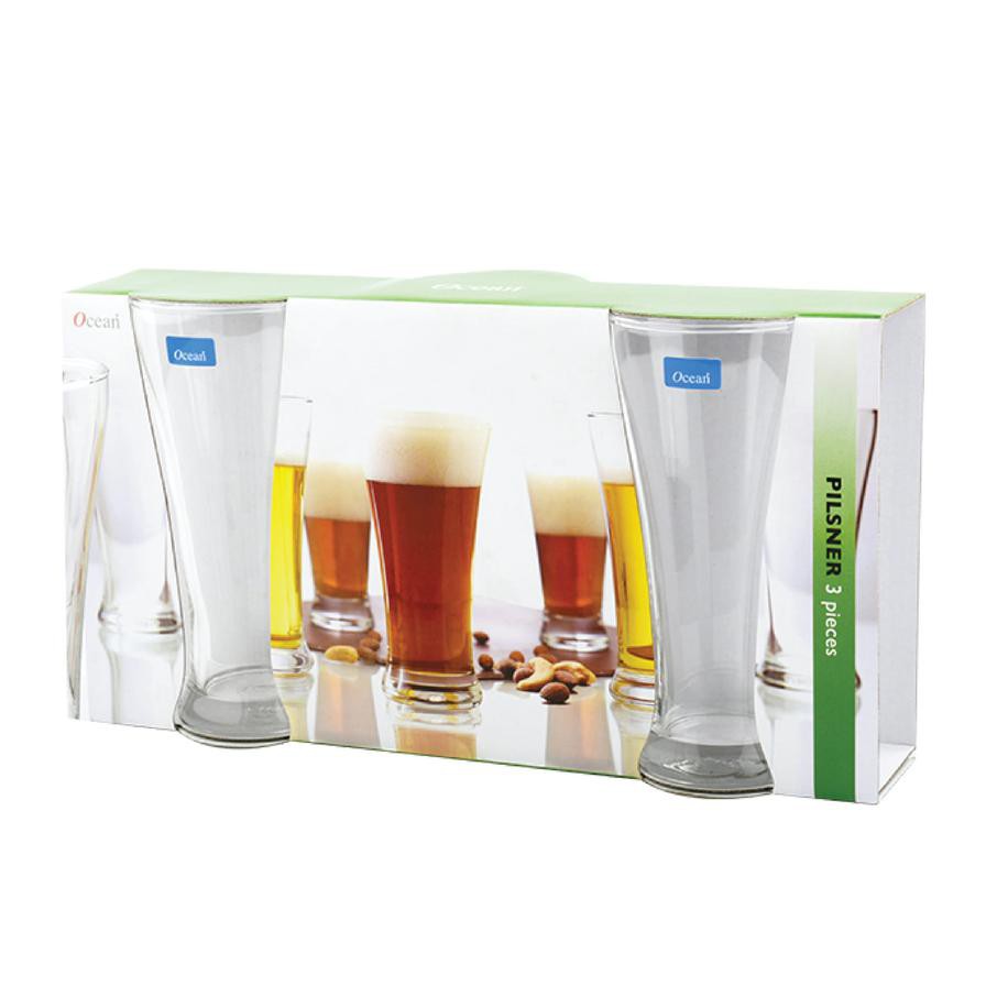 Ocean Pilsner Glass Set (400 ml, 3 pcs)