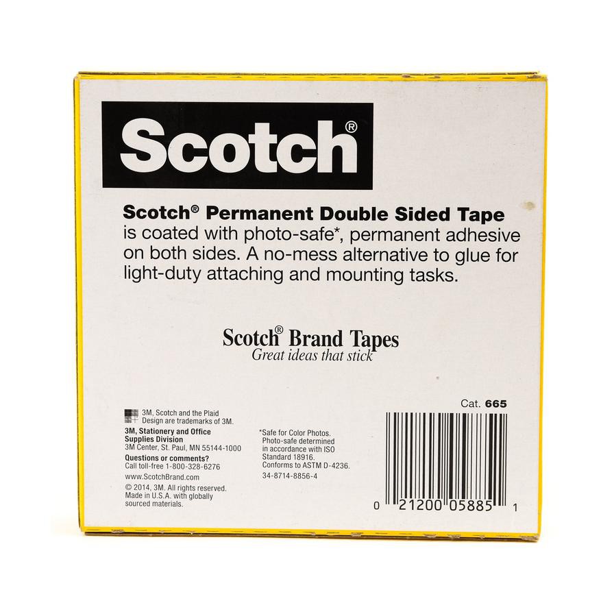 3M Scotch Double Sided Large Core Tape (1.9 cm x 32.9 m)