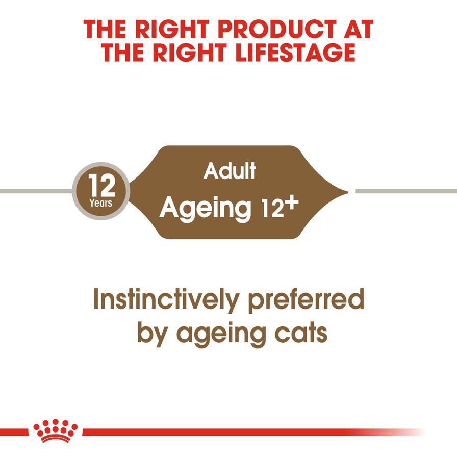 Royal Canin Feline Health Nutrition Ageing +12 Wet Cat Food (Chunks in Gravy, Adult Cats, 85 g)