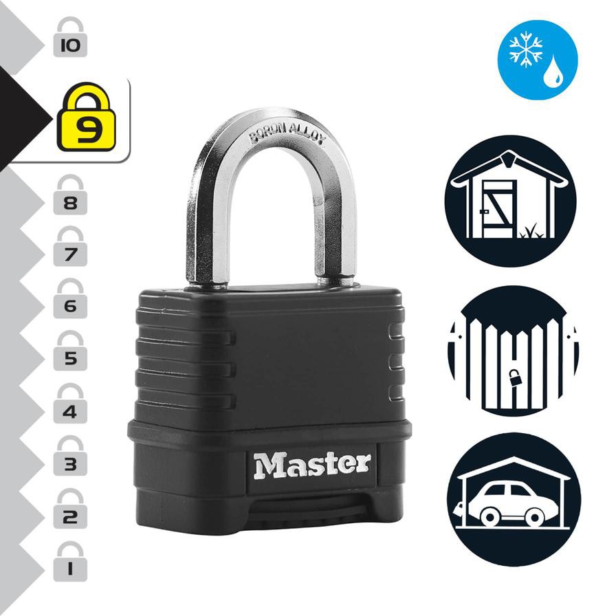 Master Lock Zinc Heavy Duty Padlock (8.7 x 5.7 x 3.1 cm)