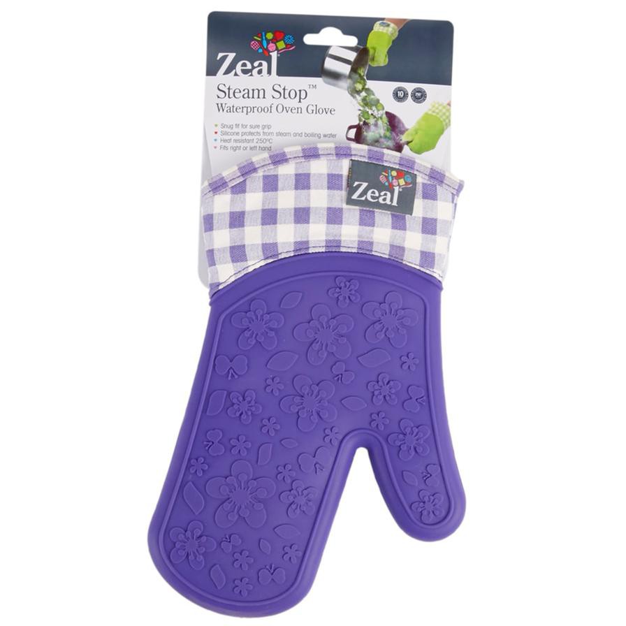 Zeal Gingham Steam Stop Waterproof Oven Glove