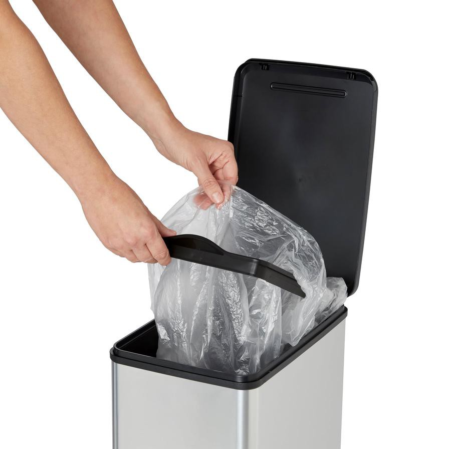 Cooke & Lewis Lantana Plastic Pedal Bin (40 L, 420 x 248 x 606 mm)