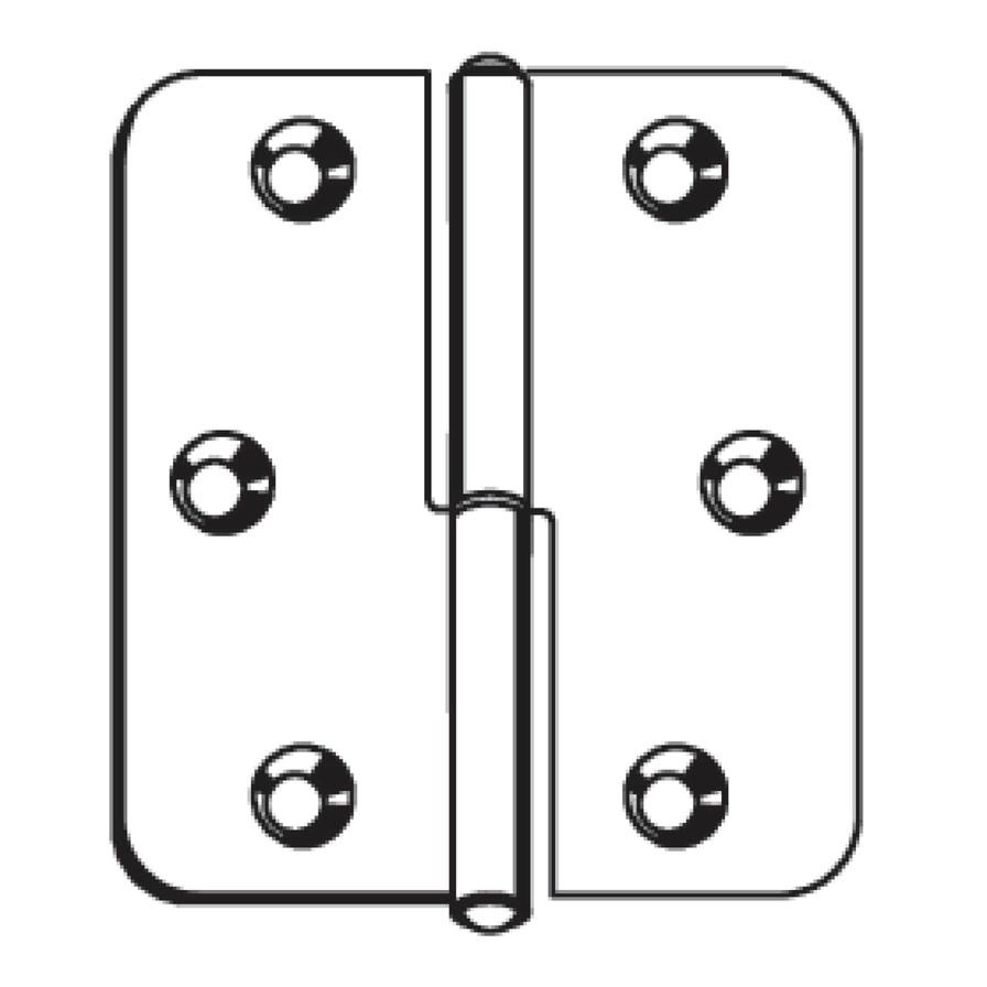 Suki Aluminum Door Hinge Left (8 x 8 cm)