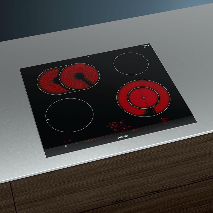 Siemens 4-Zone iQ300 Built-In Ceramic Hob, ET675LNV1M