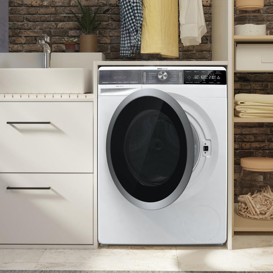 Gorenje 10 Kg Freestanding Front Load Washing Machine, WS168LNST (1600 rpm)