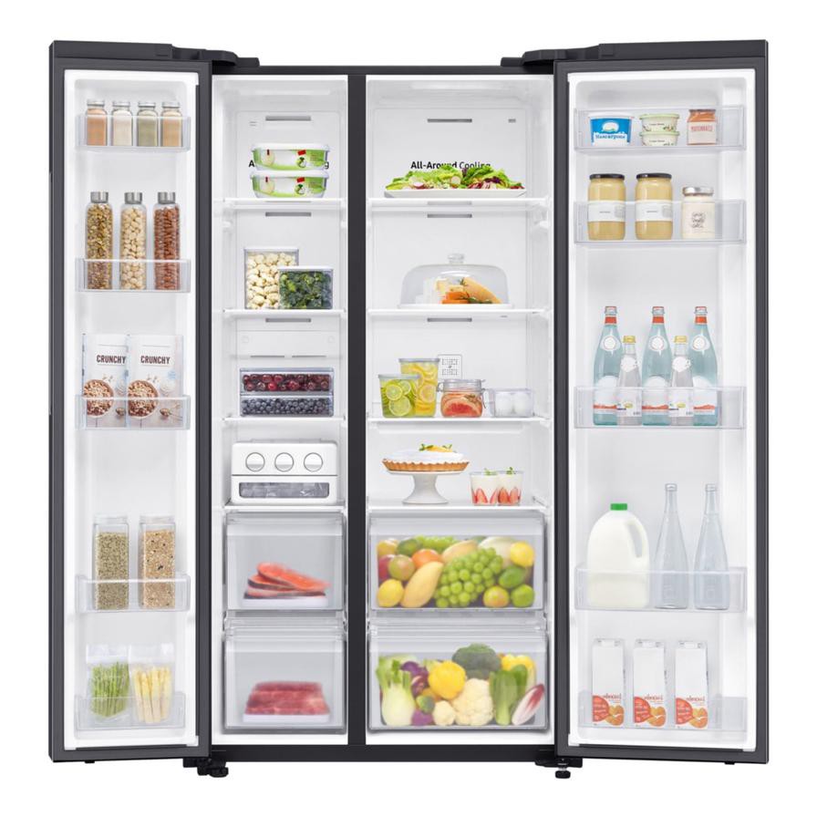 Samsung Freestanding Side by Side Refrigerator, RS62R5001B4 (680 L)