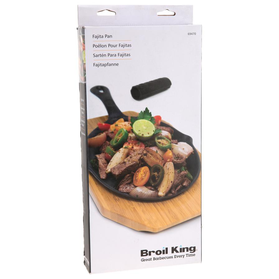 Broil King Fajita Pan Set (36 x 18 x 2 cm, Black)