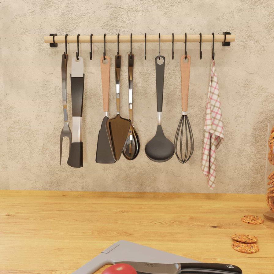 Seowood Bamboo Multi Purpose Hanger (29 x 39 x 1.5 cm)