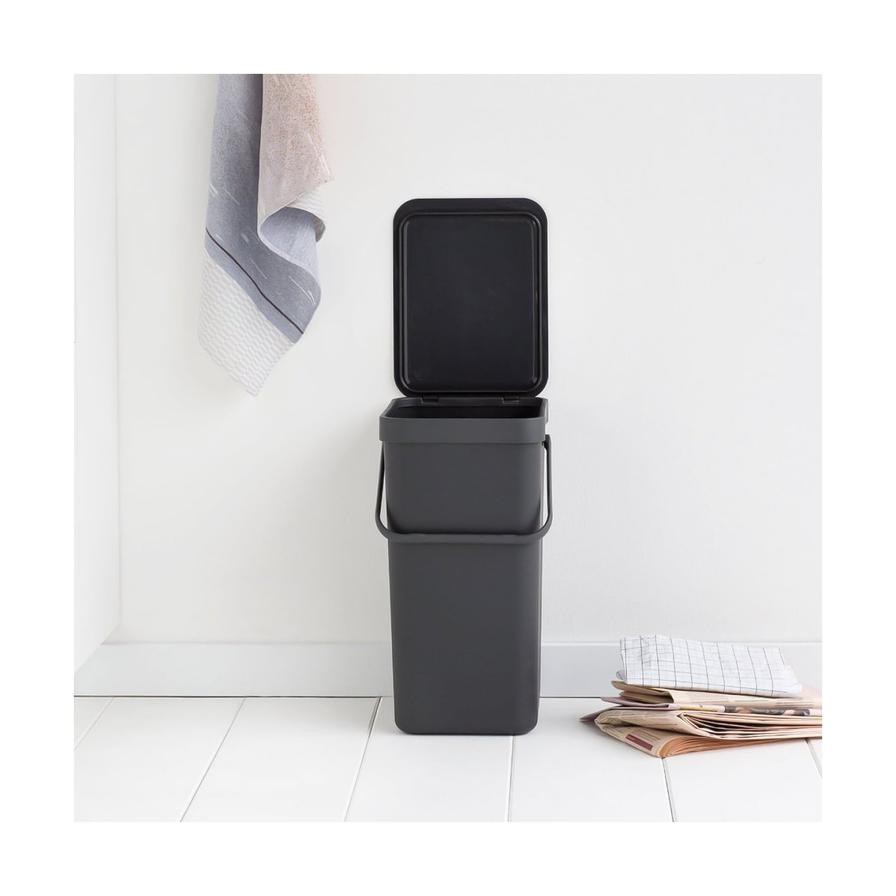 Brabantia Sort&Go Waste Bin (16 L, Grey)