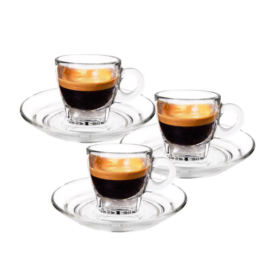 Ocean Caffe Espresso Cup & Saucer Set (6 Pc.)