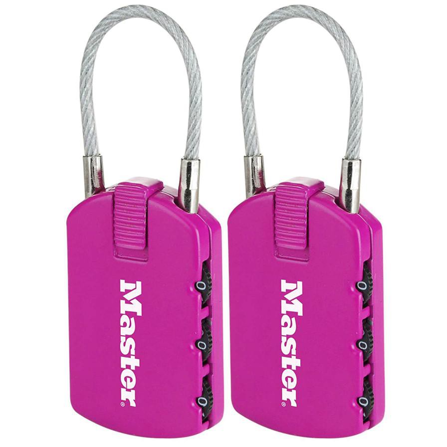 Master Lock Zinc Combination Padlock (6.5 x 3 x 1.1 cm, Assorted Color)