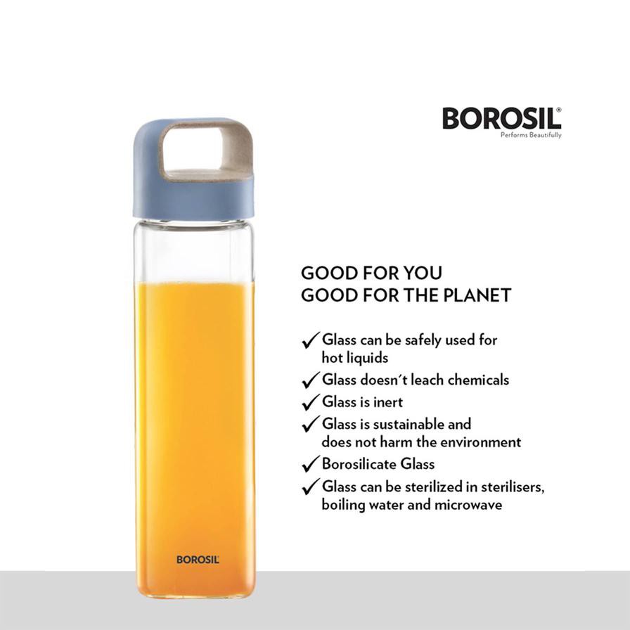 Borosil Neo Borosilicate Glass Bottle (500 ml)