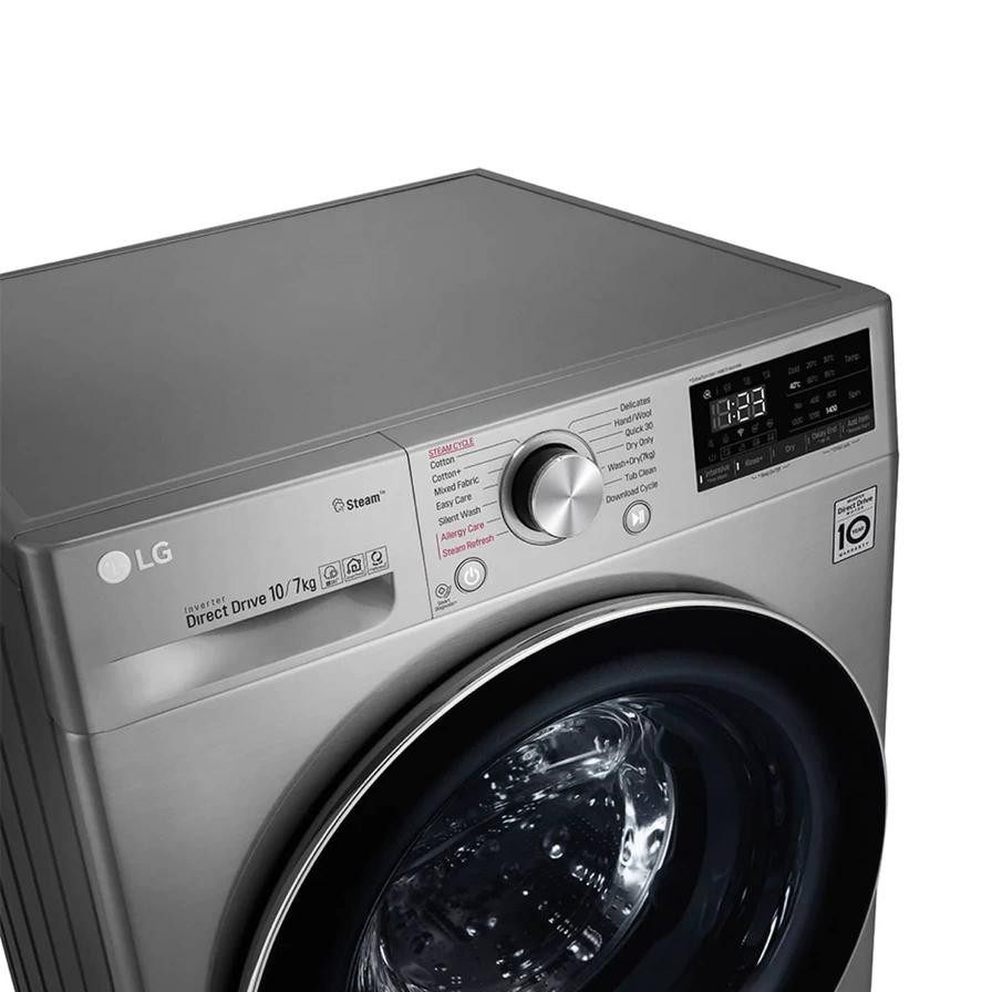 LG Freestanding Front Load Washing Machine, F4V5RGP2T (10 kg Wash, 7 kg Dry, 1400 rpm)