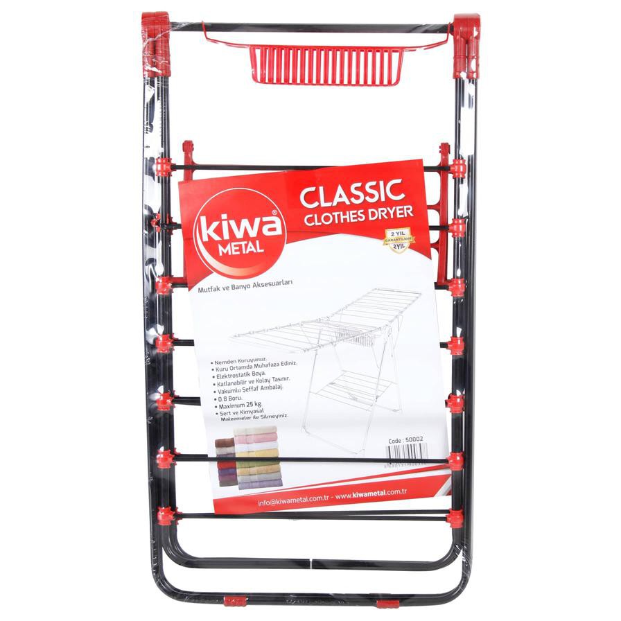 Kiwa Metal Single Tier Clothes Dryer Rack (100 x 60 x 105 cm)