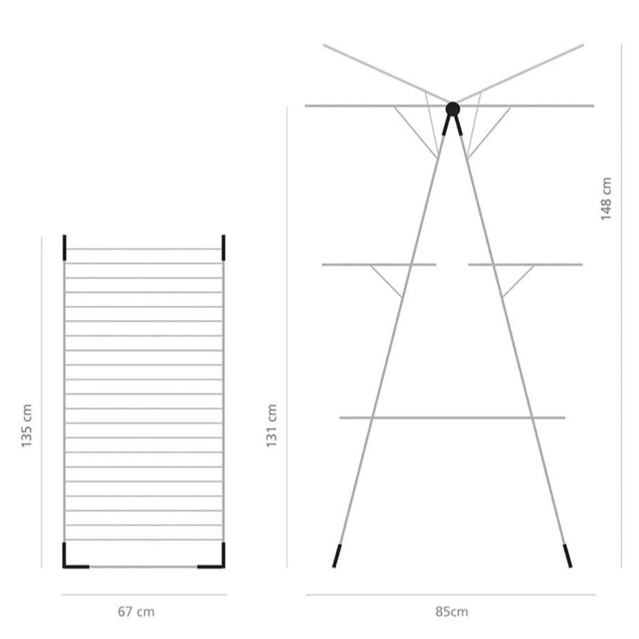 Brabantia Cloth Drying Steel Tower Rack (23 m)