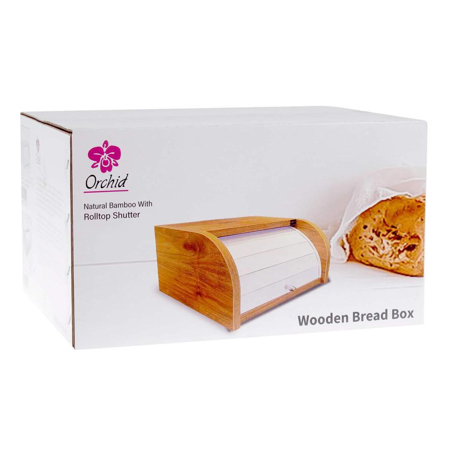 Orchid Wooden Bread Box (25 x 25 x 40 cm)