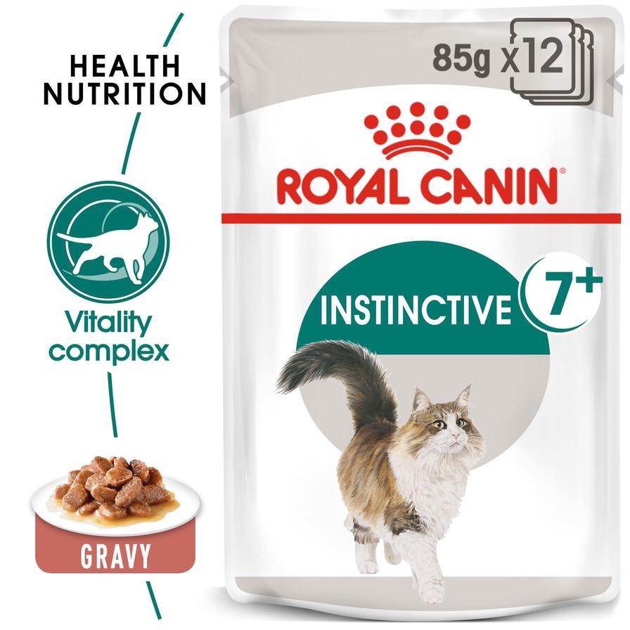 Royal Canin Feline Health Nutrition Instinctive Wet Cat Food (Gravy, Adult Cats, 85 g)