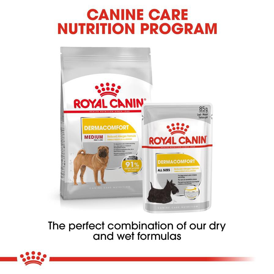 Royal Canin Canine Care Nutrition Dermacomfort Dry Dog Food (Medium Adult Dogs, 3 kg)