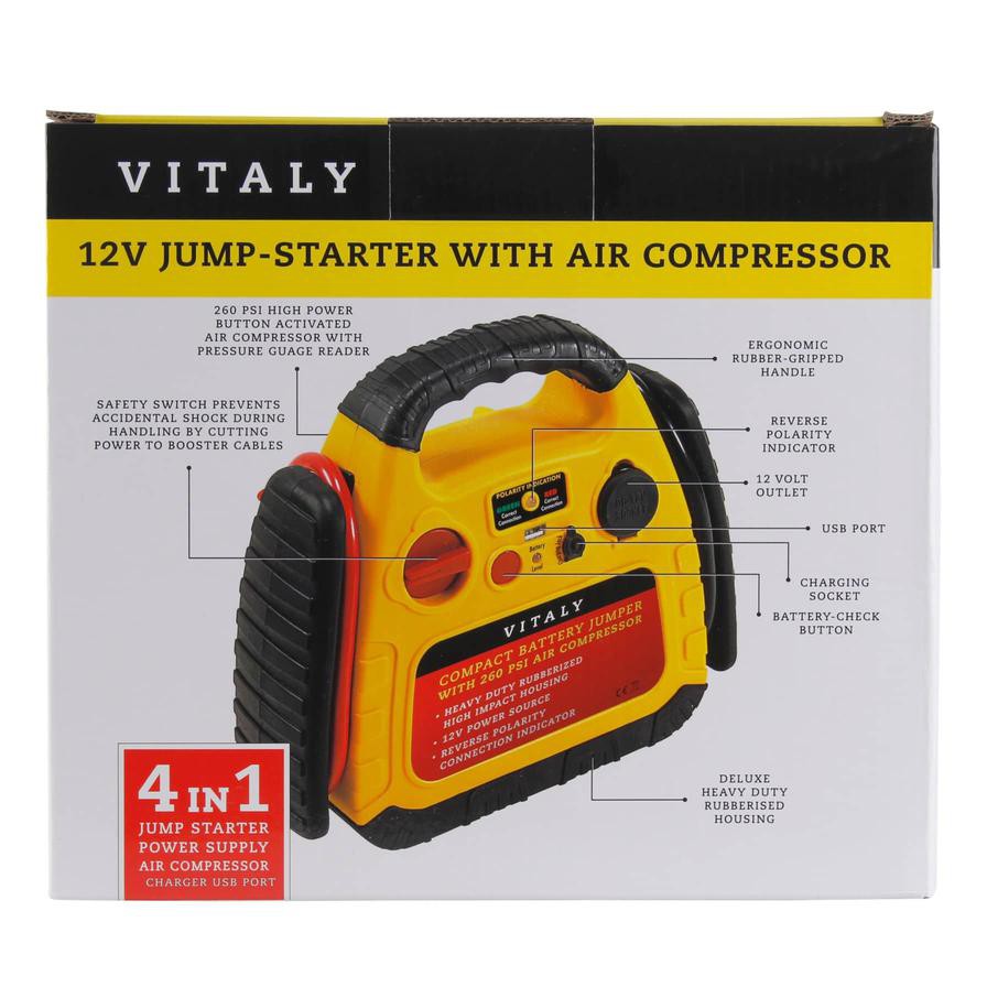 Vitaly Jump Starter W/Air Compressor