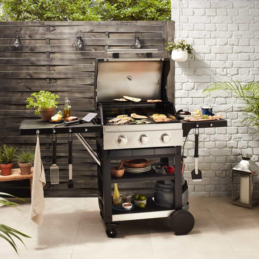 GoodHome Owsley 3-Burner Gas BBQ