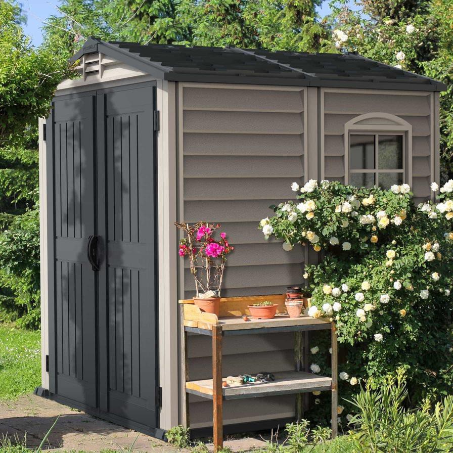 Cosmoplast StoreMate Plus Vinyl Garden Shed (182.88 x 182.88 cm)