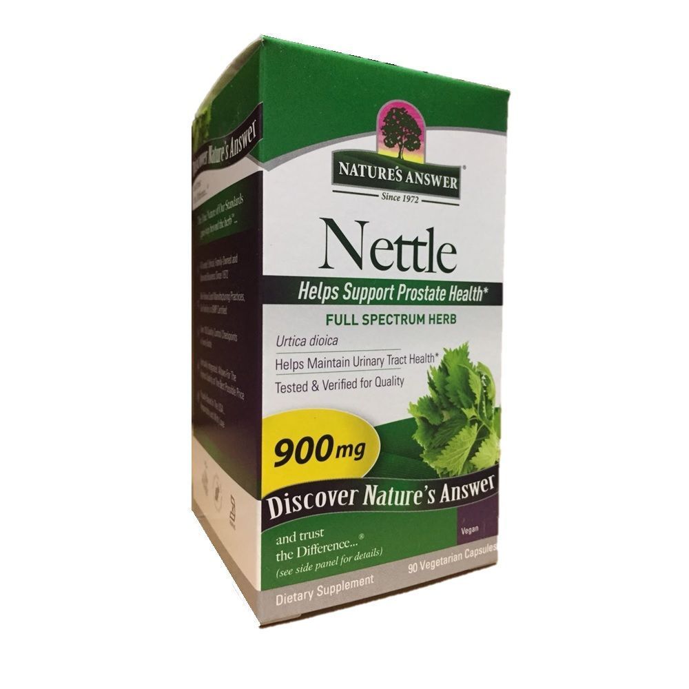 Nature's Answer Nettle Leaf 900 مجم كبسولات نباتية 90 كبسولة