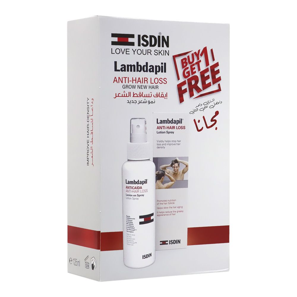 Isdin Lambdapil بخاخ مضاد لتساقط الشعر 1 + 1 عبوة ترويجية