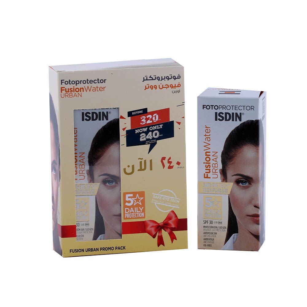 Isdin Fotoprotector Fusion Water Urban SPF30 50 mL 1+1 PROMO PACK