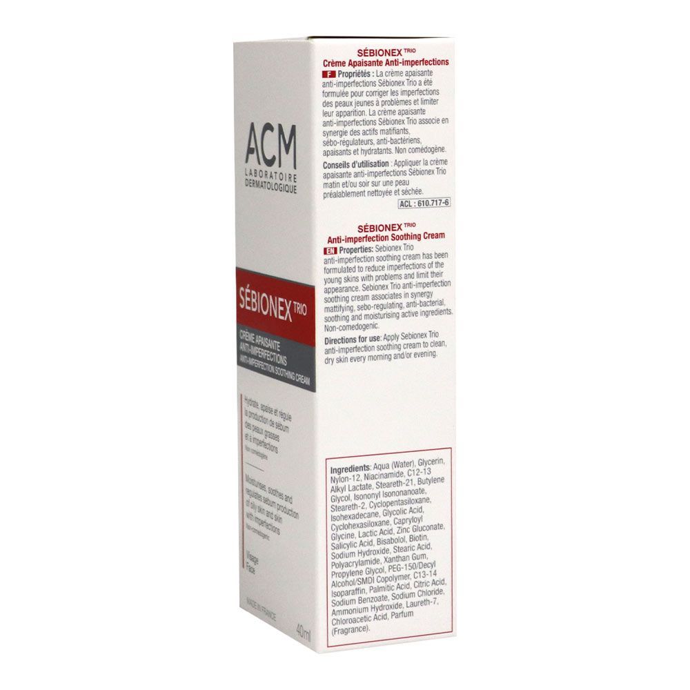 ACM Sebionex Trio Cream 40 mL