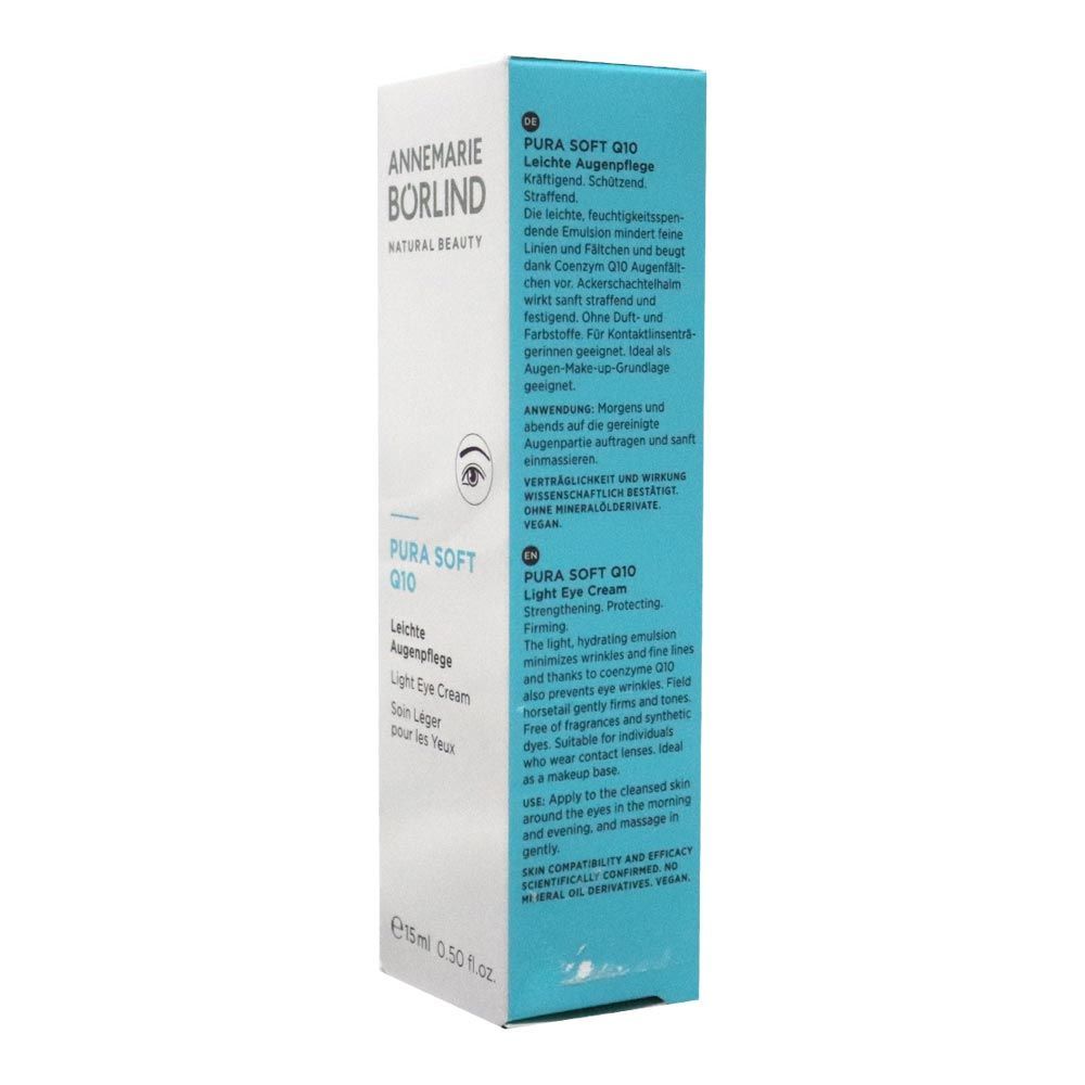 Annemarie Borlind Pura Soft Q10  Eye Area Care 0.5 fl oz, 15 mL