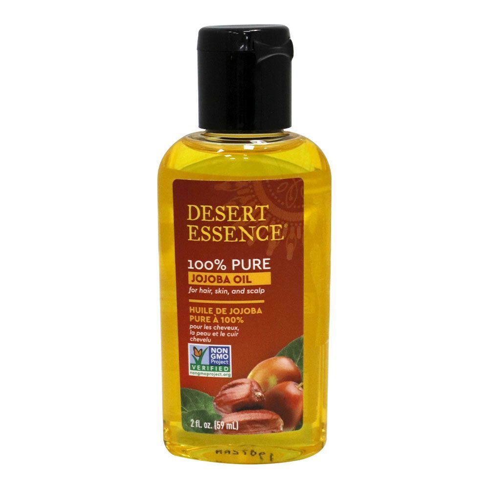 Desert Essence زيت الجوجوبا النقي 100٪ 2 أونصة سائلة ، 60 مل