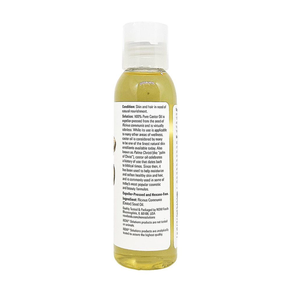 Now Castor Oil 100% Versatile Skin Care 118 mL