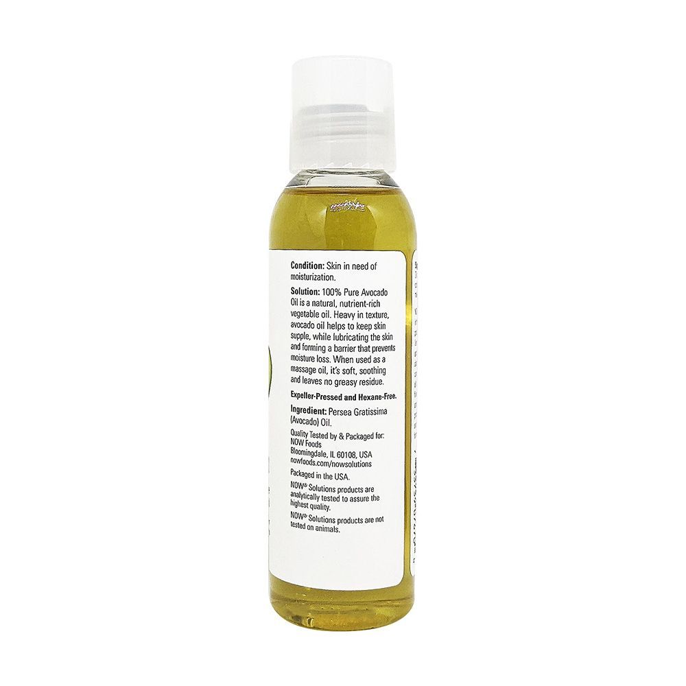 Now Avocado Moisturizing Oil 118 mL