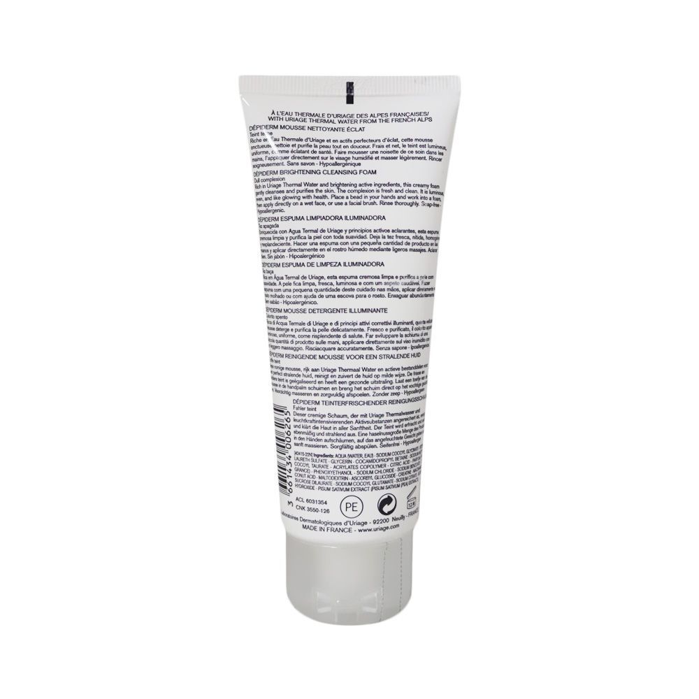 Uriage Depiderm White Lightening Cleansing Foam 100 مل