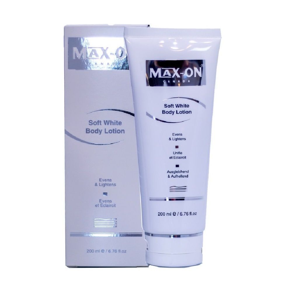 Max-On Soft White Body Lotion 6.76 fl oz, 200 mL