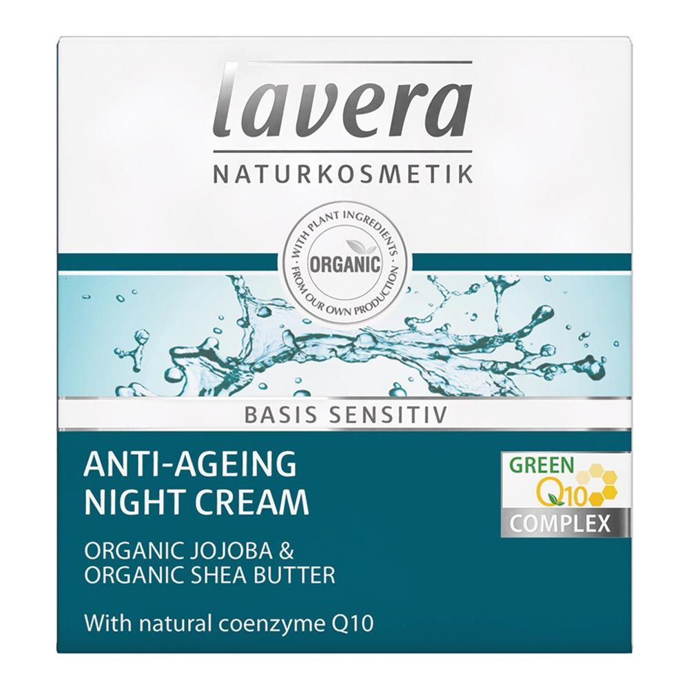 كريم الليل Lavera Basis Sensitiv Anti-Aging Q10 الليلي 50 مل