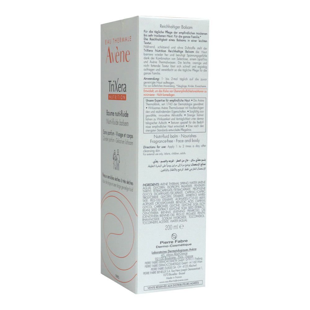 Avene Trixera+ Selectiose Emollient Balm 200 mL