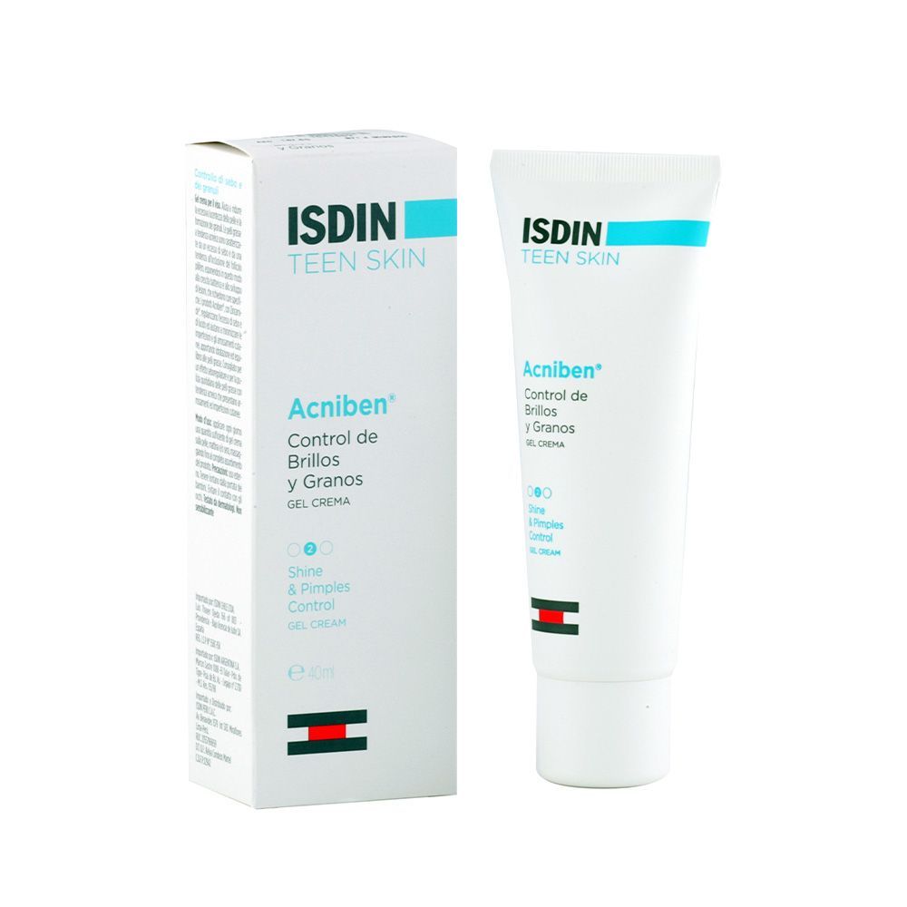 Isdin Teen Skin Acniben Shine And Pimples Control Gel Cream 40 mL